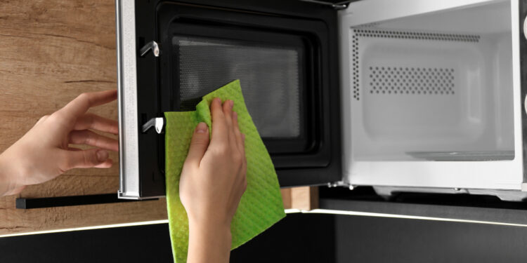 Is your microwave broken? It may just be the protective plastic!